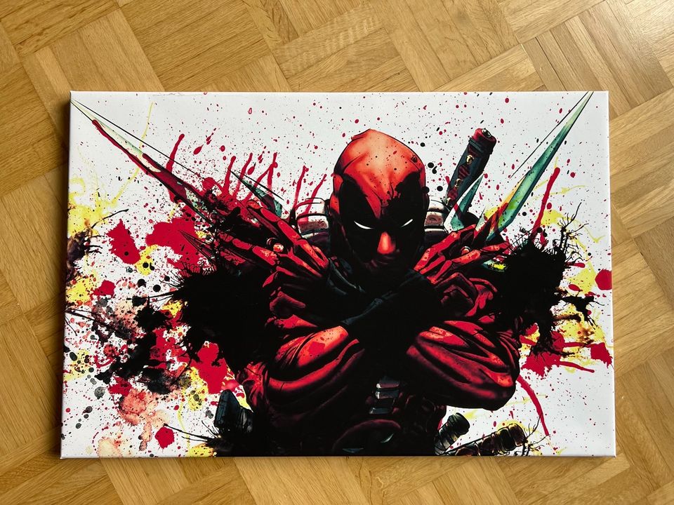 Deadpool Leinwand / 72x50 cm in Gronau (Leine)