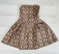Mini Jeanskleid mit Korsettdetail und Schlangenmuster Baden-Württemberg - Böblingen Vorschau