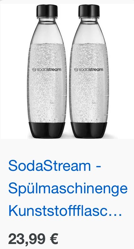 Zwei neue große Sodastream Flaschen im Set in Mönchengladbach