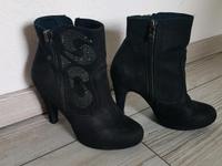 Marco Tozzi Halbstiefel Stiefeletten Glitzersteine schwarz Pumps Brandenburg - Senftenberg Vorschau