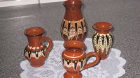 Blumenvasen, klein Bulgarische Keramik Pfauenauge ca.40 Jahre alt Sachsen - Burgstädt Vorschau