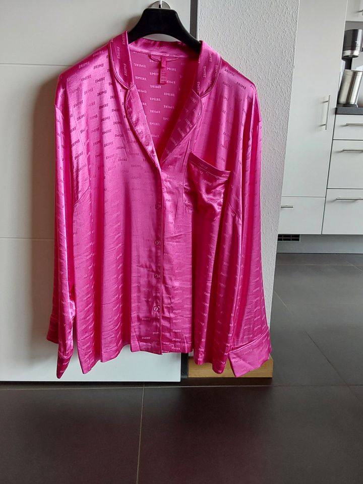 SKIMS Jacquard Pyjama Schlafanzug Hot Pink XXL 2X in Zeven