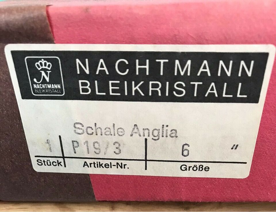 Neue Nachtmann Bleikristall Schale Anglia in Grebenhain