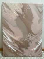 Acrylbild Pouring 80x60 rosa beige Handgefertigt Baden-Württemberg - Rastatt Vorschau