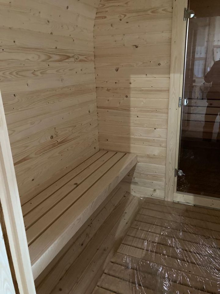 Quadro Sauna Fasssauna 4 M Saunafass Holzofen 45MM Für Große Fam. in Eichenzell