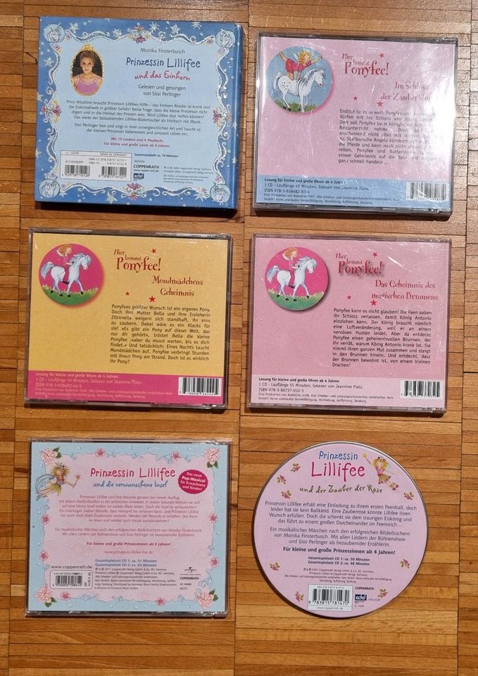 Versch. CDs für Kinder / Prinzessin Lillifee / Ponyfee in St. Wendel