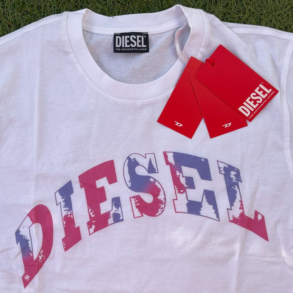 Diesel Herren T-Shirt Weiß Gr. L (Konfektion 52) NEU in München