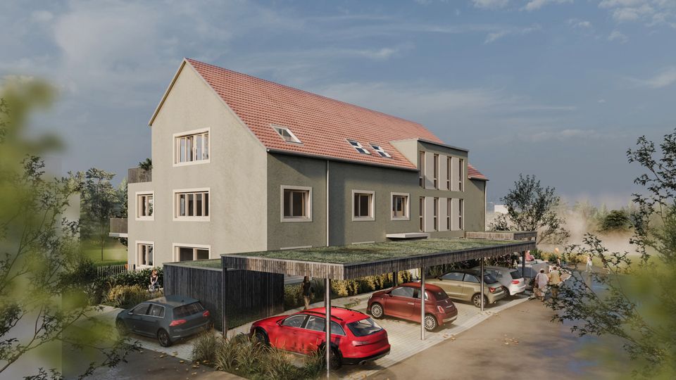 Toller Grundriss - Ideale Ausrichtung - 2,5 Zimmer Wohnung mit Balkon und Carport in Grosselfingen