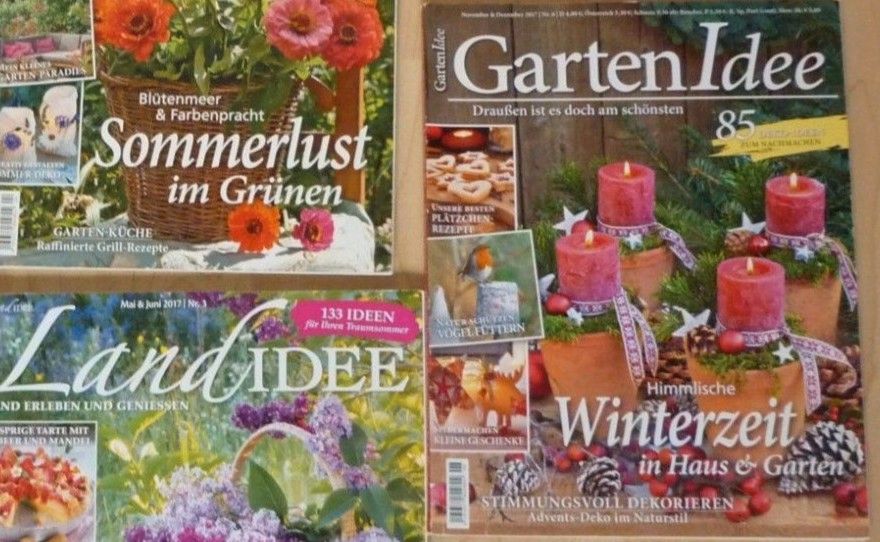 2x LANDIDEE 3x GARTENIDEE Garten Landhaus Advent Zeitschriften in Warendorf