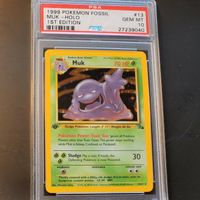 1999 Pokemon Englisch Fossil 1st Edition Sleimok Holo #13 PSA 10 Nordrhein-Westfalen - Altena Vorschau