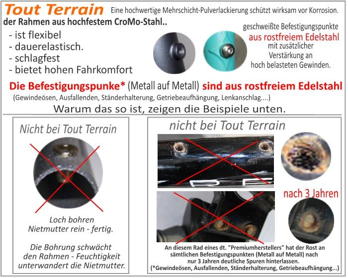 Mai 2024:  wieder in 3 RH  vorrätig⚠️ Pinion mit Rennlenker⚠️#0059 Tout Terrain Blueridge Xplore GT ⚠️ Pinion Randonneur Stahlrahmen Cinq Shift:R Road in Schnelldorf