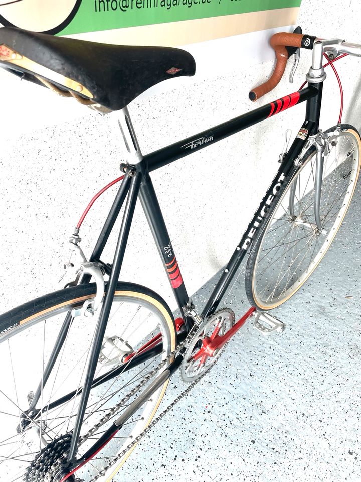 ⭕️ PEUGEOT Forban 1986 vintage 57 Eroica Stahl Rennrad in Erdweg