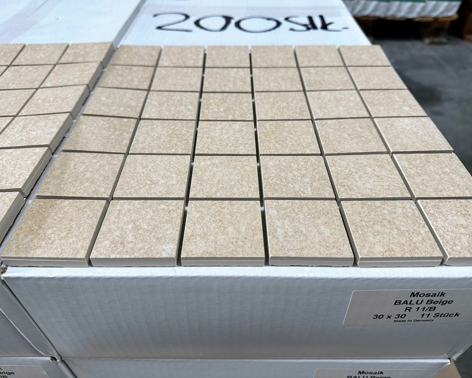 Sonderposten Mosaik Balu R11/B 30x30cm Beige 200 Lagen in Reichenbach (Vogtland)