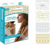 70 Metallic Jewelry Tattoos Gold&Silber Designs Temporäre Aufkleb Niedersachsen - Beedenbostel Vorschau
