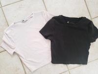 FB SISTERS Top Shirt bauchfrei rosa schwarz Größe XS Bayern - Oberreute Vorschau