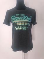 Superdry Shirt Oberteil grau holograghic Print Gr.36/38 Niedersachsen - Wistedt Vorschau