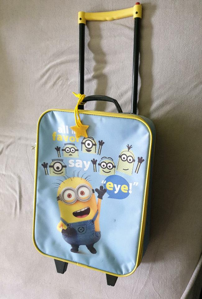 Minion Koffer Trolley Reisekoffer Rollen Kinderkoffer