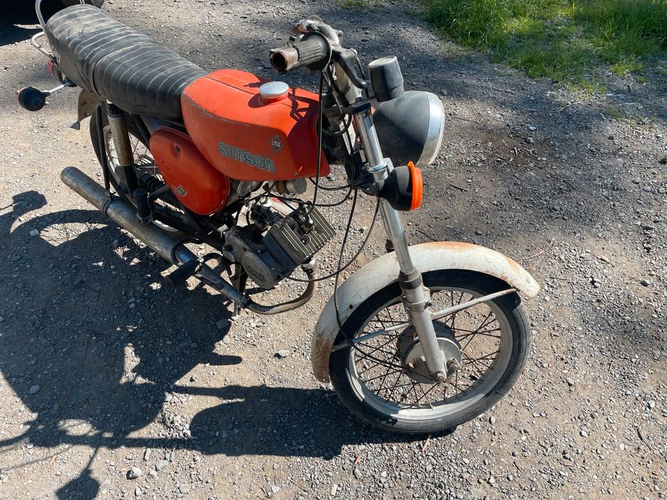 Simson S 50 B1 BJ.1979 Kirschrot Originallack KBA Papiere 60 km/h in Kraftsdorf