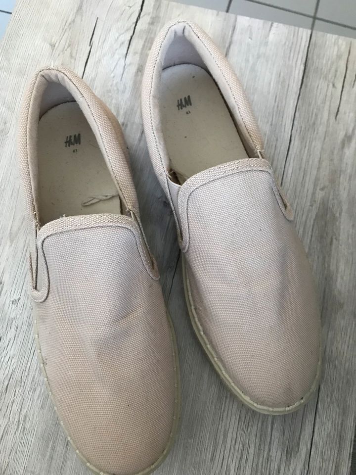 Espadrilles mit  und flacher Plateausohle gr. 41, neu in Aachen