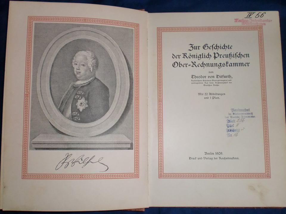 Zur Geschichte der Königlich... (Preußen, Rechnungskammer) 1909 in Schortens