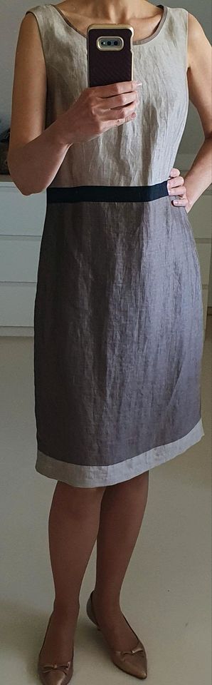 Eleganter Leinenanzug, Kleid und Jacke,  36 Größe in Kiel