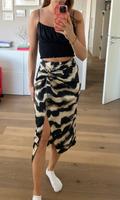 Mango Midi Rock Beinschlitz elegant chic eng schwarz weiß creme Nürnberg (Mittelfr) - Aussenstadt-Sued Vorschau