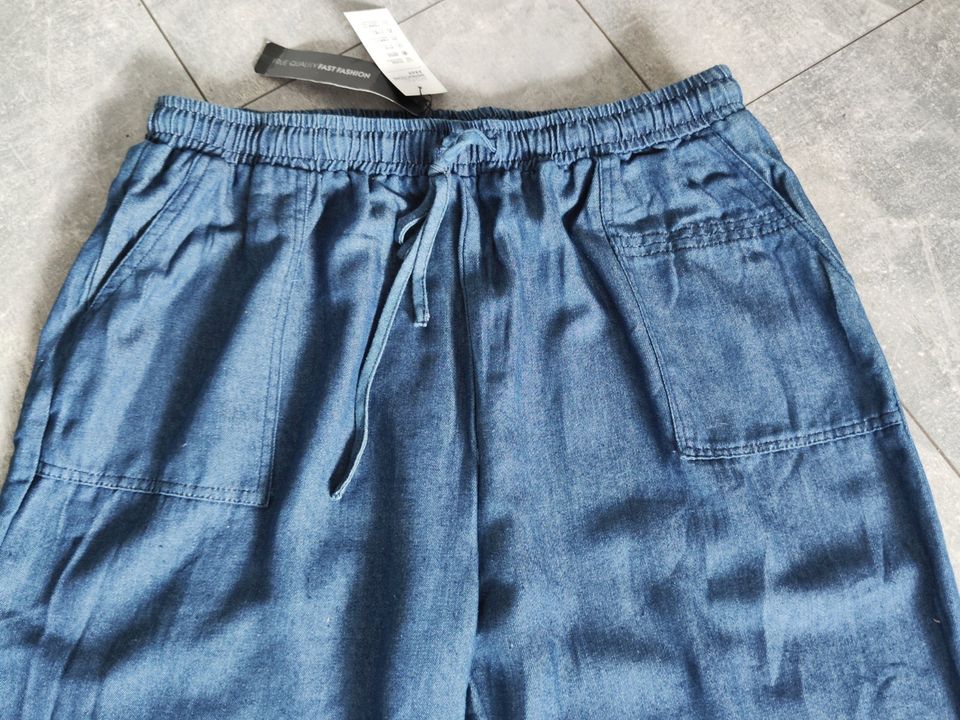 NEU Damen Hose Jeans weit 40-44 XL-XXL  Schlupfhose Schlupfjeans in Homberg (Efze)
