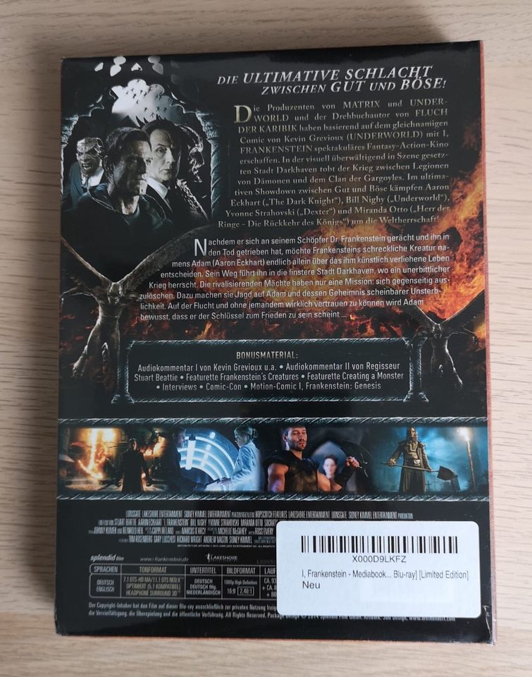 I, Frankenstein 3D - Limited Mediabook Edition NEU OVP in Essen