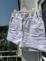 Weiße Jeansshorts, Baumwolle, white, red, Blue, Gr. 40 München - Schwabing-West Vorschau