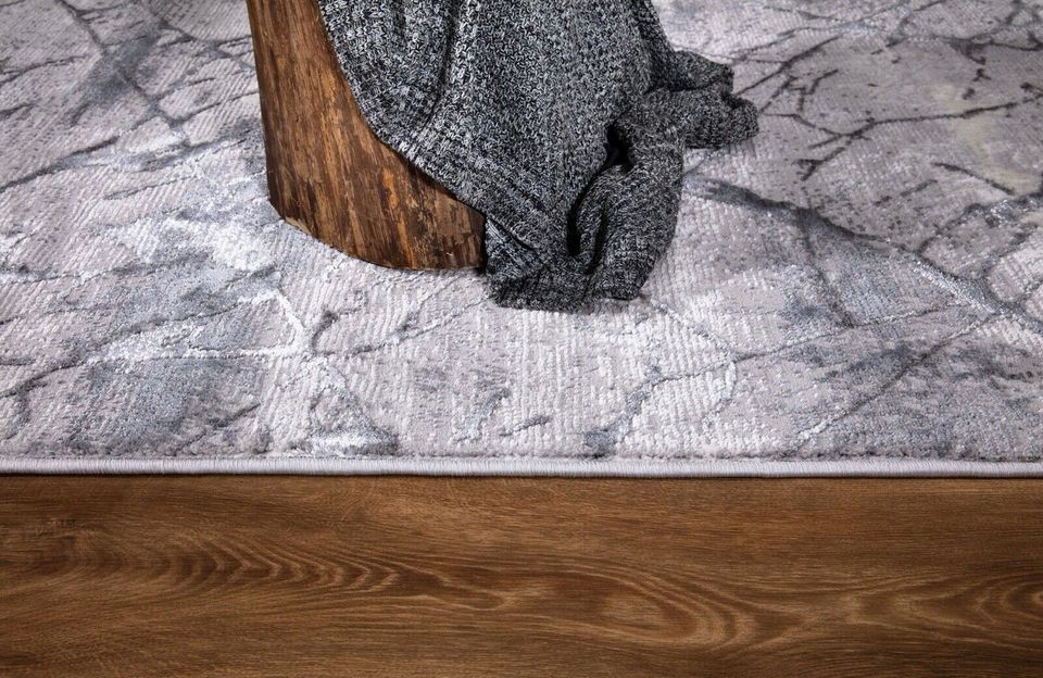 Kurzflor Teppich in "Grau-Marmoroptik" 200 x 290 cm in Remscheid
