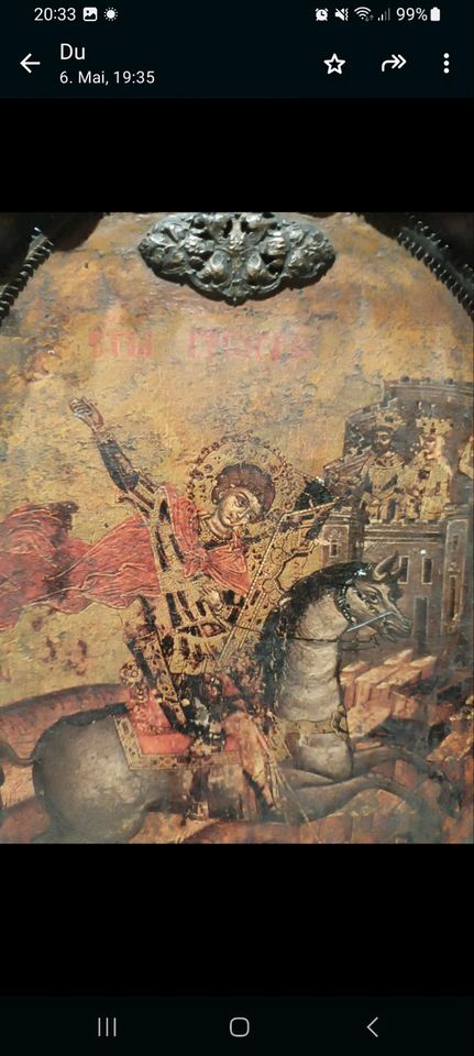 Antiquitätsbild von Heiligen Georg in Bottrop