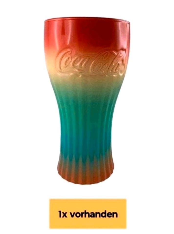 Coca Cola Glas Regenbogen Rainbow McDonalds Gläser X-Mas **Neu* in Salzkotten