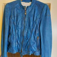 Lederjacke Milestone blau Gr. 40 Bayern - Ingolstadt Vorschau