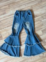 Schlaghose Jeans Mädchen 146/152 neu Sachsen - Tauscha Vorschau