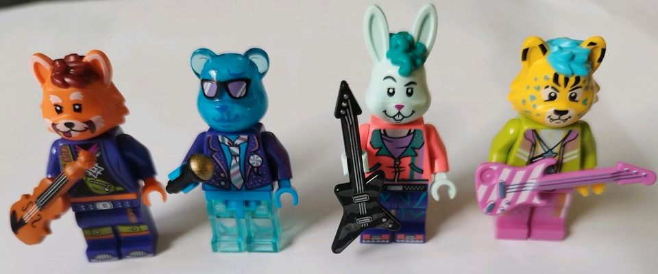 LEGO Figuren: Musiker: Roter Panda | Blauer Bär | Hase | Gepard in Neustadt in Holstein