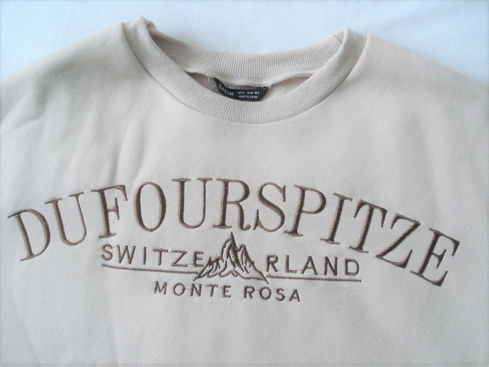 Sweatshirt Pulli beige "Dufourspitze Switzerland" von SHEIN Gr. M in  Brandenburg - Neuruppin | eBay Kleinanzeigen ist jetzt Kleinanzeigen
