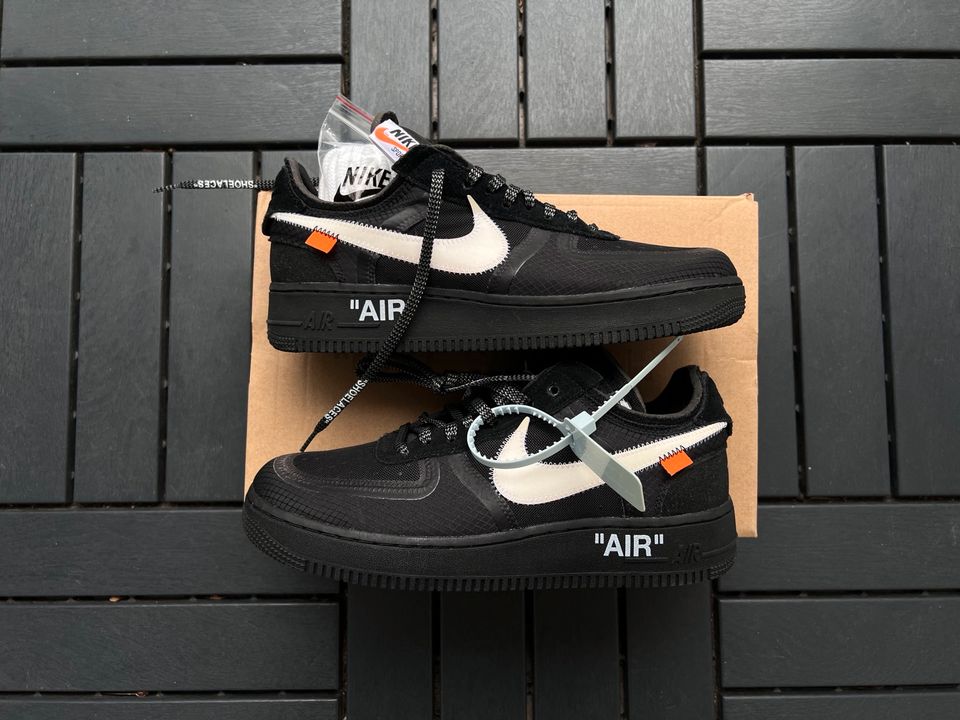 Nike Air Force 1 Low Off-White Black US9.5 EU43 in Köln