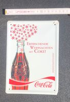 Blechschild Coca Cola "Erfrischende Weihnachten Mit Coke!" Baden-Württemberg - Straßberg Vorschau