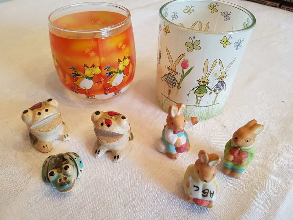 Ostern Dekoration kleine Sammlung Hase Ei Eier Deko in Marburg