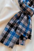 Schal Wolle Karierte Tartan Schal mit Quasten blau Damen Bayern - Erlangen Vorschau