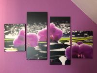 4 Tlg. Wandbild Leinwand Bild Orchidee Hessen - Wesertal Vorschau