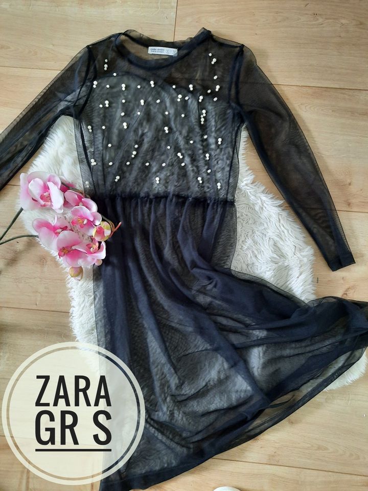 wie neu Zara Basic Mesh Kleid Transparent Strandkleid Festival Ev in Garbsen