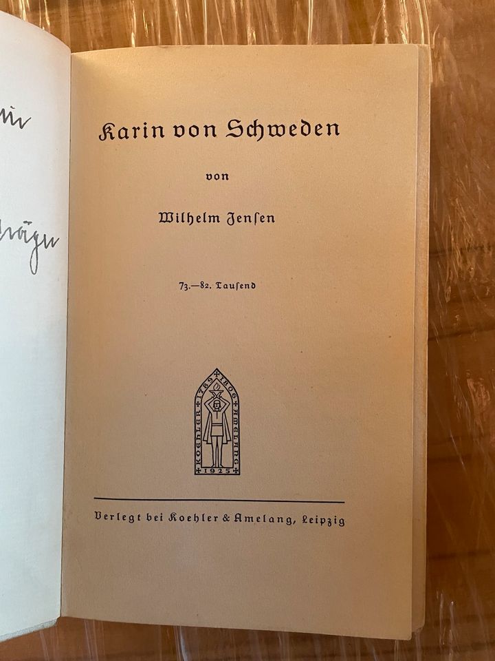 Buch Bücher alt Novelle Karin von Schweden Wilhelm Jensen #212 in Markkleeberg