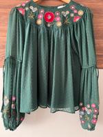 Zara Bluse Stickerei Blumen Sachsen-Anhalt - Mücheln (Geiseltal) Vorschau