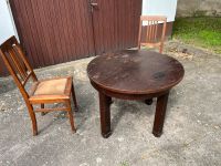 Antik runder ausziehbarer Tisch 90 cm Sachsen-Anhalt - Angern Vorschau