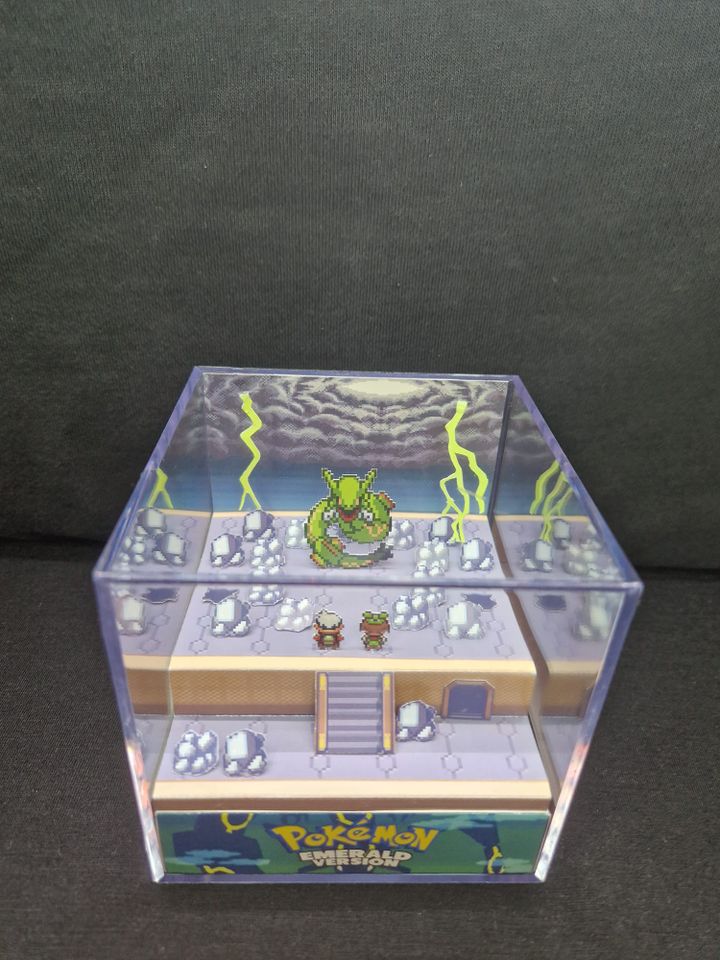 Pokemon Diorama Würfel - GBA Smaragd, Rubin, Saphir / Rayquaza in Frankfurt am Main