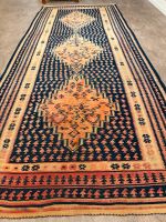 Senne Kelim 338x140 Dunkelblau  Handarbeit alt Iran kurdisch rug Berlin - Wilmersdorf Vorschau