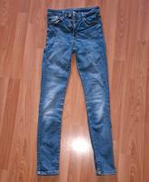 Blaue Skinny Fit Jeans Damen 27 H&M Regular Waist Denim München - Allach-Untermenzing Vorschau