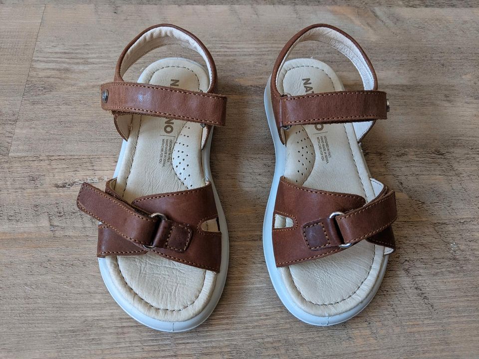 Sandalen Naturino Houdan, Größe 28, Cognac, Klettverschluss Leder in Rantrum