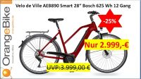 Pedelec Velo de Ville AEB 890 SMART - statt UVP 3.999.- € - 28“ 12 Gang Shimano XT Bosch Performance Line 625Wh „OrangeBikeConcept Karlsruhe E-Bike Pedelec Elektro Fahrrad“ 6347 Baden-Württemberg - Karlsruhe Vorschau